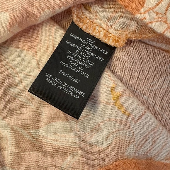 Torrid slub smocked floral tube top babydoll size 3X plus size - Picture 8 of 9